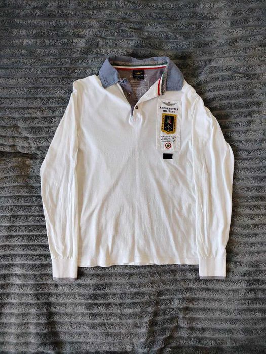 Белая регбийка aeronautica militare