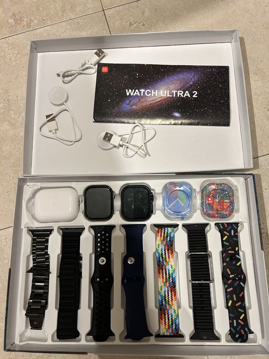 Watch Ultra 2 + Watch 9 + APods 5a + 7 pulseiras - Preço incrivel