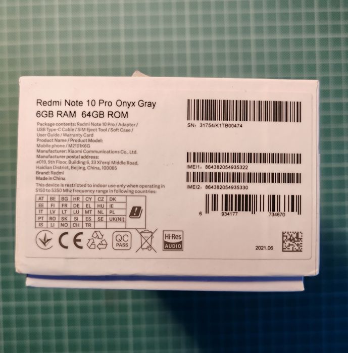 Xiaomi Redmi Note 10 Pro 6Gb/64Gb