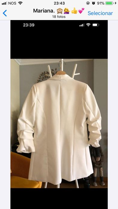 Blazer branco novo.