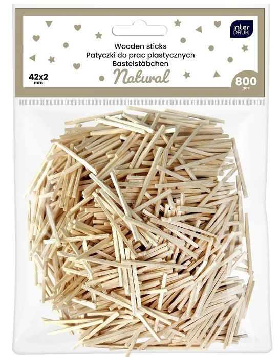 Patyczki Do Prac Plastycznych 42X2Mm 800Szt. Nowy Produkt