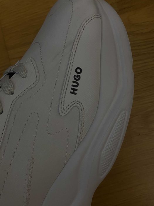 Мужские оригинальные белые кроссовки, сникерсы, кеды Hugo Boss
