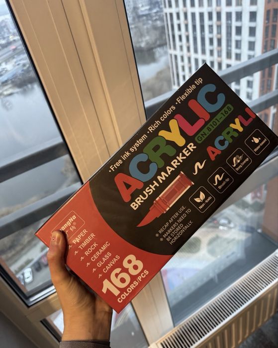 Маркери акрилові Guangna 168