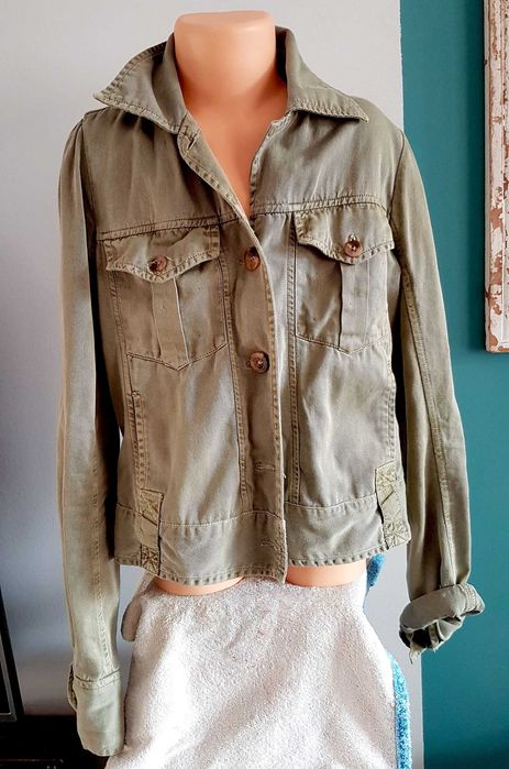 Kurtka jeansowa zielona Vero Moda 36