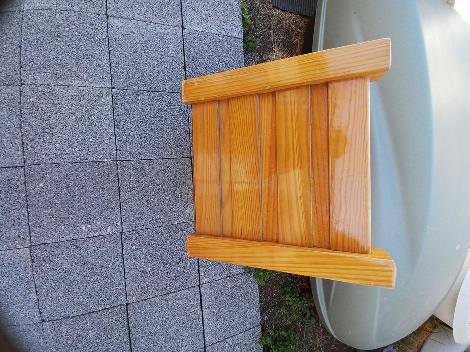 Vaso em pinho mel - Quadrado