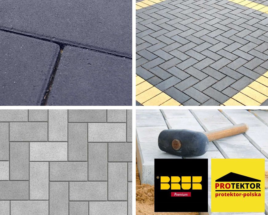 kostka brukowa HOLLAND tetris prostokąt techniczna parking chodnik