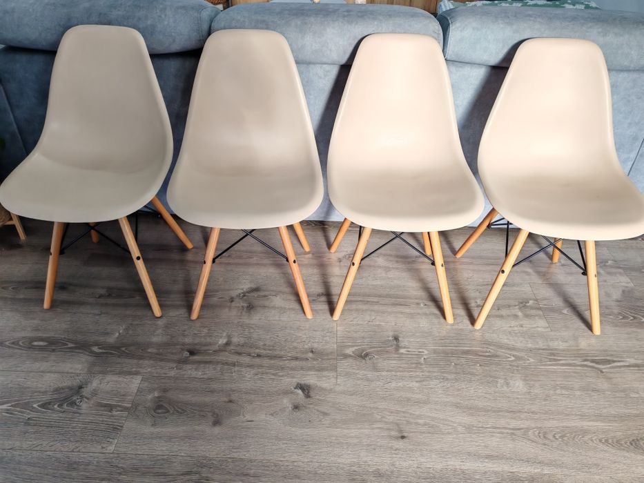 Conjunto cadeiras rosa/toupe