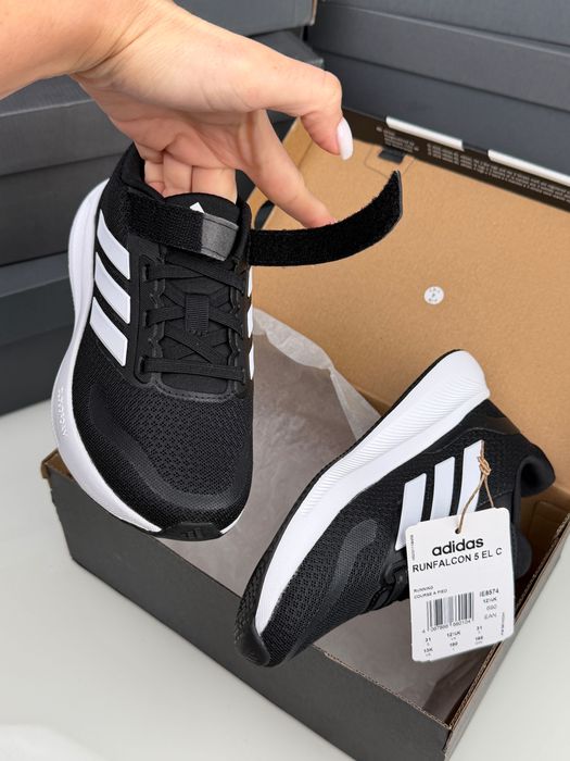 Детские кроссовки на липучках Adidas Runfalcon 30/31/33/34р