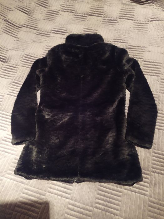 Nowa lekka kurtka czarne futerko damskie C&A r.36 S