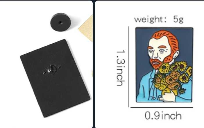 Брошь значок пін Ван Гог Van Gogh
