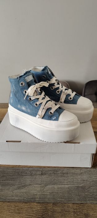 NOWE buty sneakersy na platformie damskie Inuikii levy jeans rozm 40