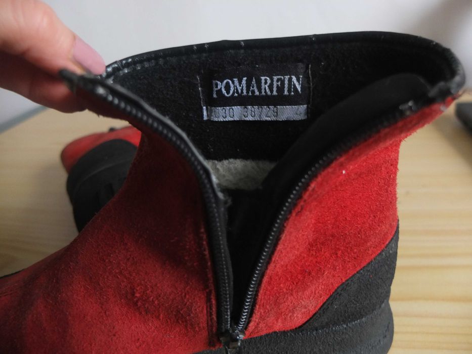 POMARFIN  Buty zimowe ocieplane Zamsz R. 37 Gore- Tex