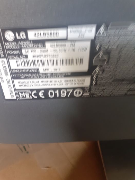 Telewizor LG 42" na części