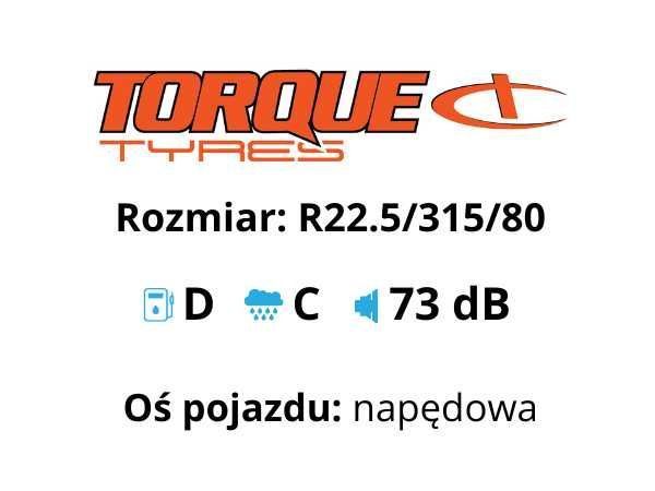 315/80R22.5 Opona ciężarowa Torque TQ-M1D Napędowa