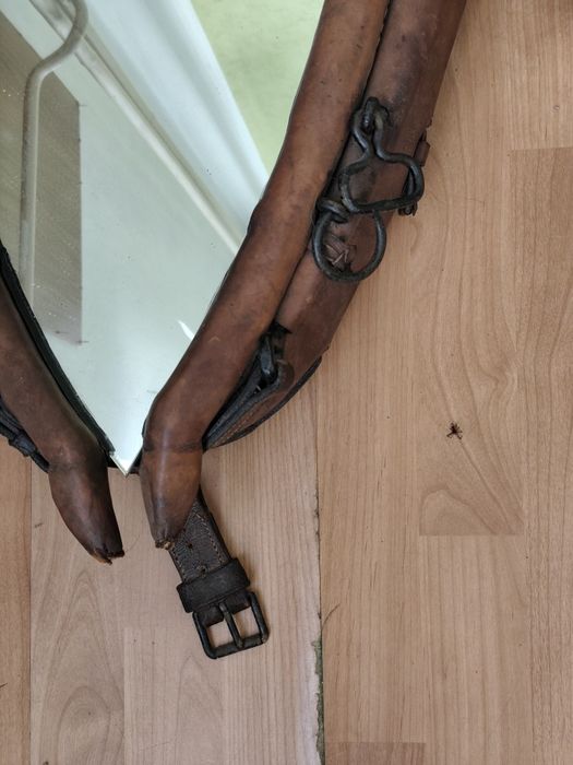 Unikatowe lustro w oryginalnym starym homącie – rękodzieło, rustykalne, vintage