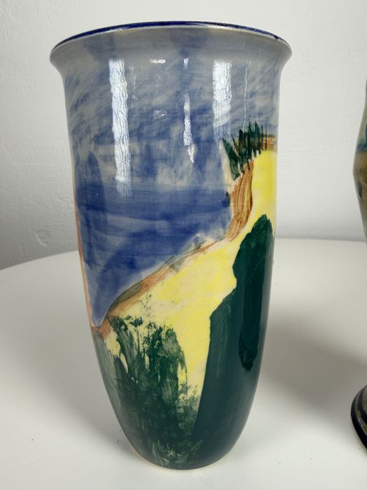 Duńskie wazony ceramiczne – Vensø Danmark + ceramika studyjna, lata 60./70.