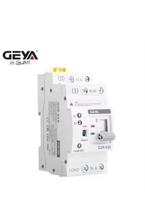 Автомат введення резерву АВР ATS 2P 40А/63А  220В перемикач GEYA G2R-6