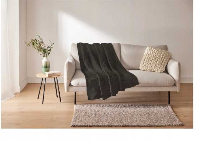 Koc szenilowy, 125 x 140 cm (ciemnozielony)