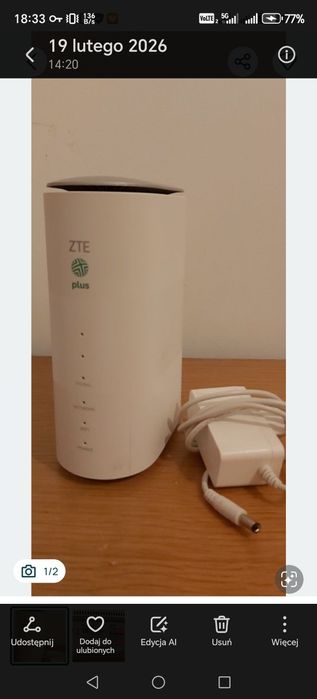 Router ZTE  idealny