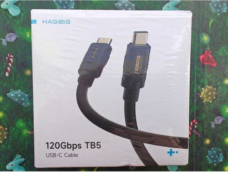 Кабель USB4 USB5 ULT CableDeconn HAGiBiS TB 4/5 40-120Gbps 240W 0.2-3 м