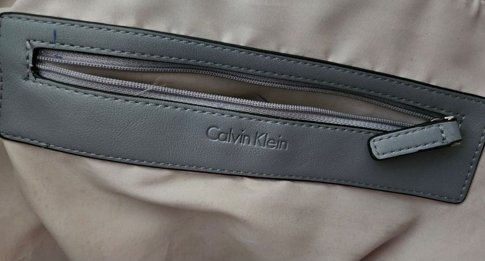 Torba ck torebka Calvin klein shoper szoper niebieska Szara szoperka