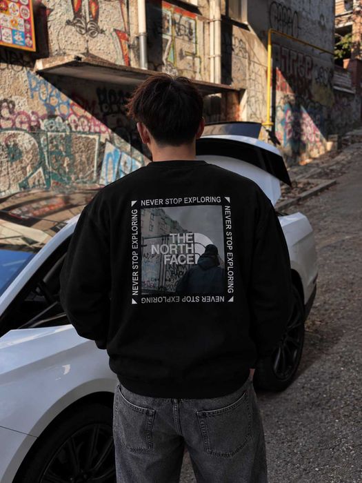 Черный Свитшот THE NORTH FACE Mountains (XS S M L XL)