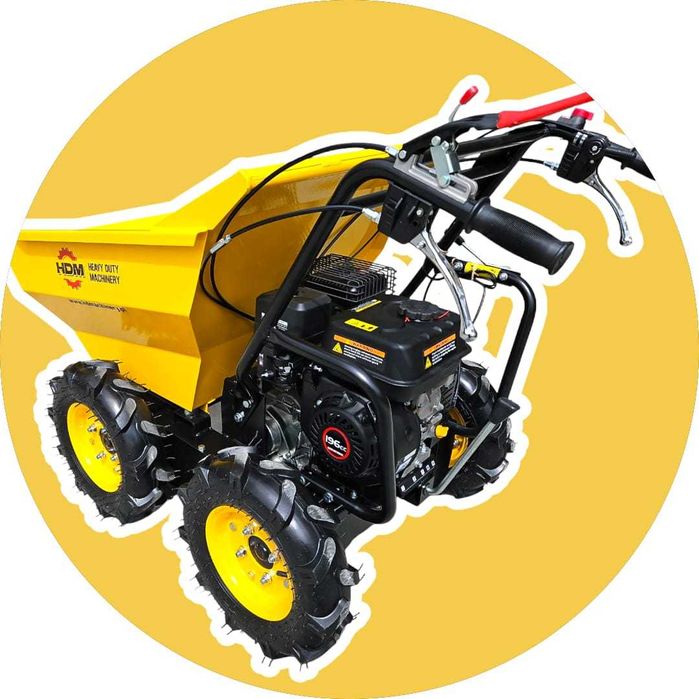 Wozidło spalinowe budowlane taczka napęd 4x4 HDM wywrotka LONCIN 6.5KM