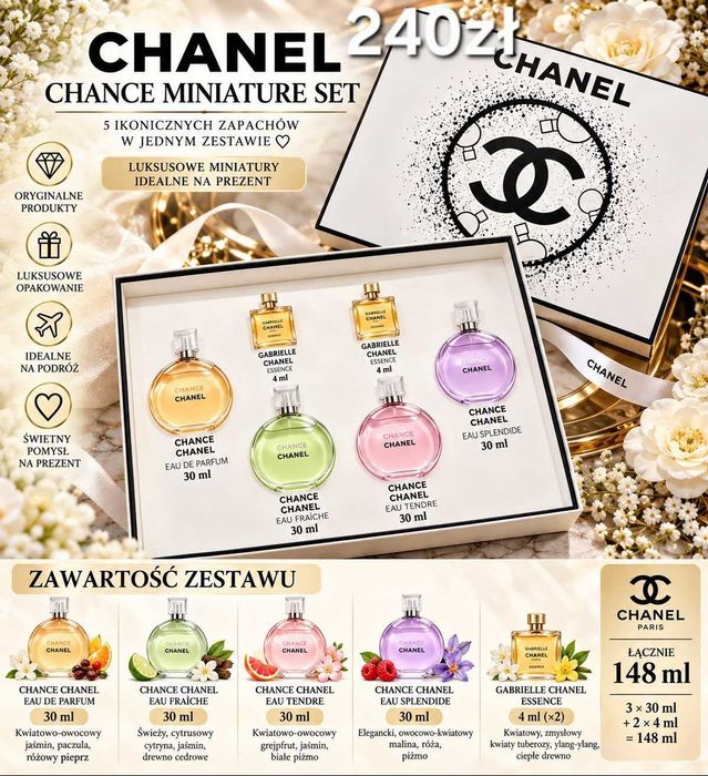 Zestaw Perfum Chanel Chance Nowe *OKAZJA*