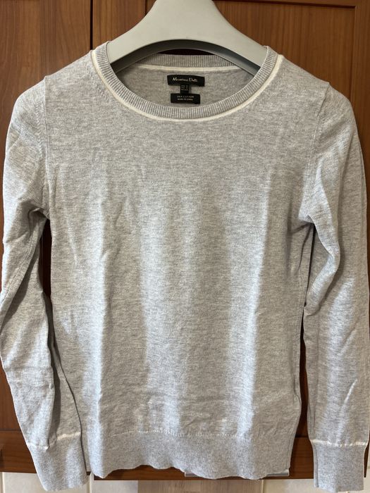 Sweter Massimo Dutti rozm. XS. Bawełna i jedwab