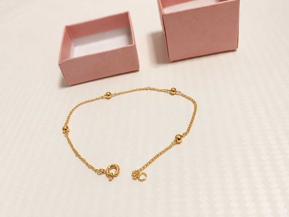 Pulseira feminina em Ouro 14k