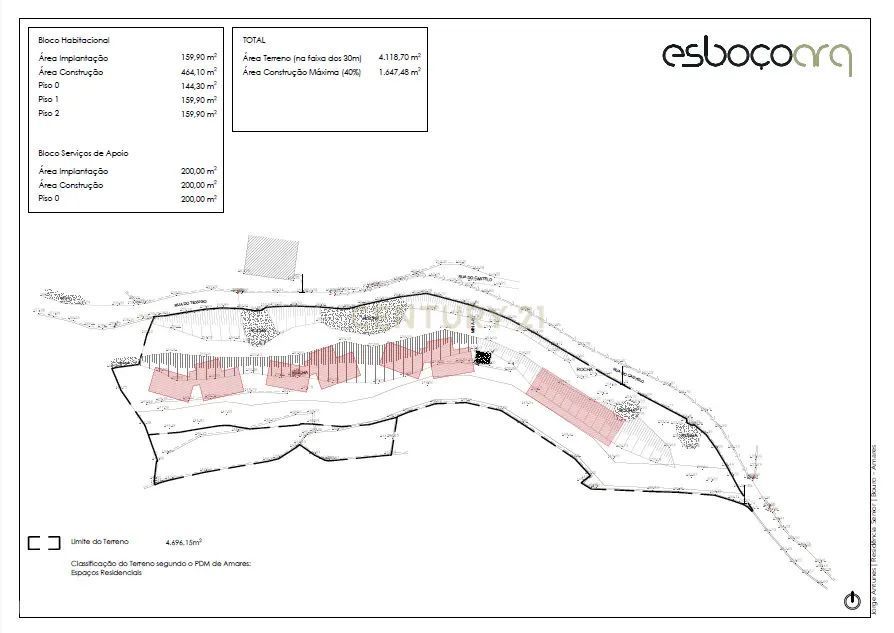 Terreno em Amares com 4.697 m² e 60% de Construção – Vistas Deslumbran