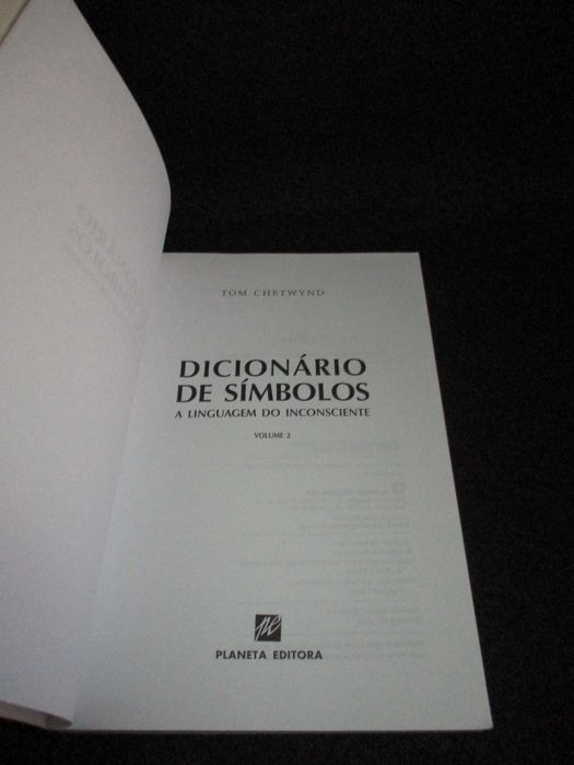 Livro Dicionário dos Símbolos Tom Chetwynd