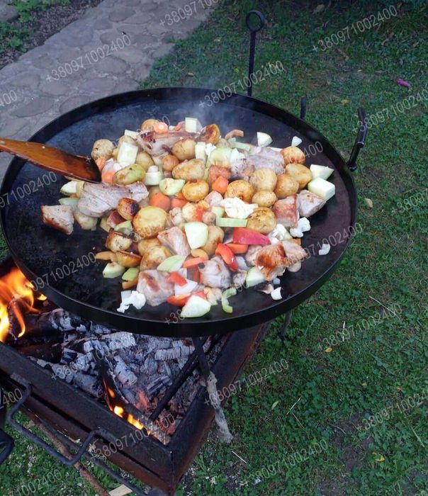 Подарунок для кума Сковорода з диска з принтом на чохлі для природи