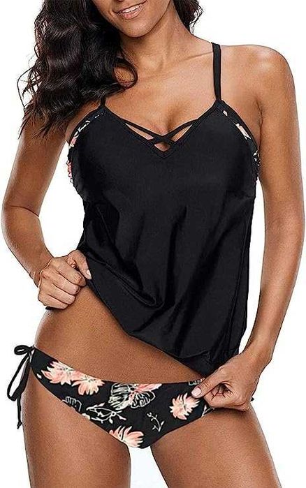 Nowy damski strój kąpielowy koszulka / majtki / biustonosz !XS/S! 140!