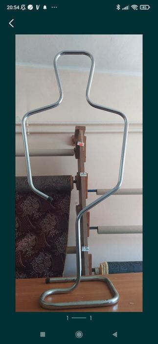 Manekin rurowy chromowany