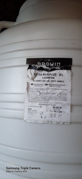 Beczulka na kapustę