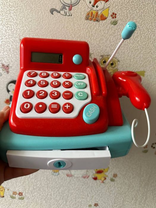 Детская касса/кассовый аппарат со сканером