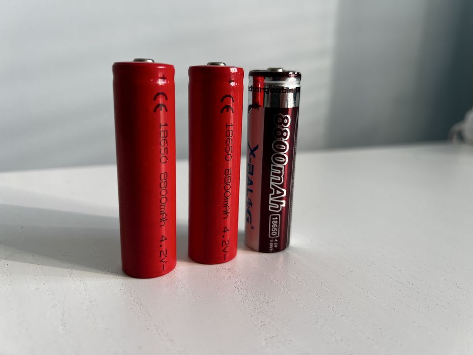 3x akumulatorek 18650 pojemność 8800mAh 4.2V