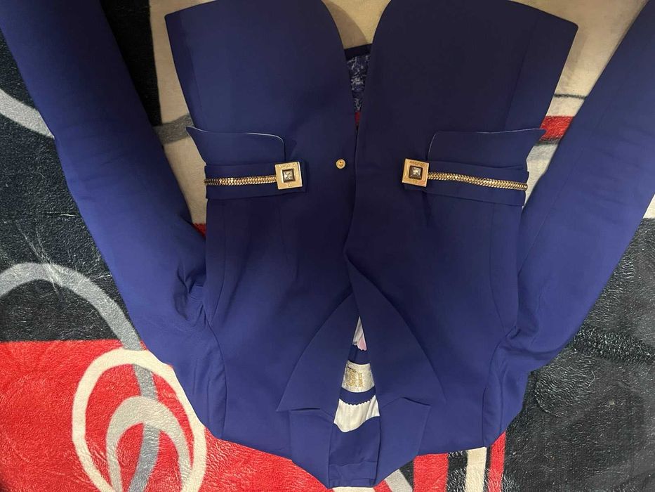 костюм синій брючний