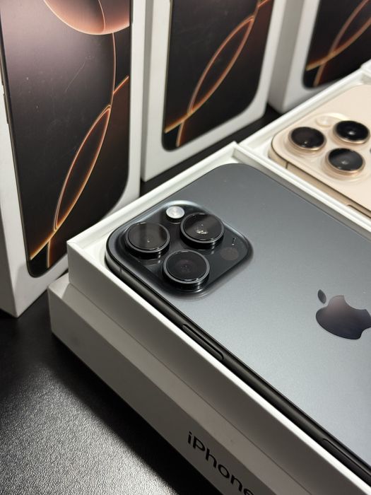 New open iphone 16 pro max 256gb black, natural, white, desert
