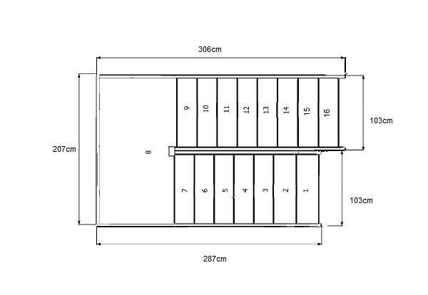 Schody dwubiegowe + spocznik