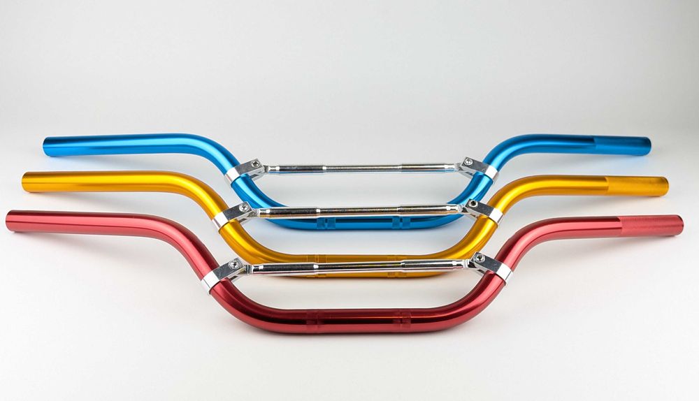 Мото кермо з перемичкою 70см алюміній анодоване 22мм