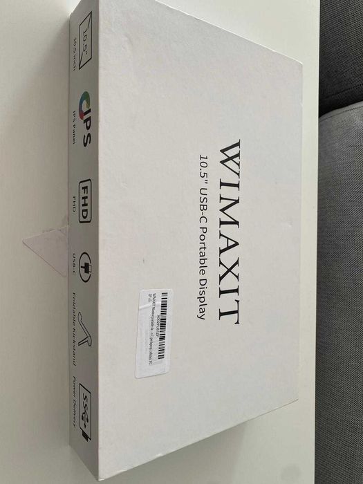 Monitor portátil de 10,5 polegadas USB-C com entrada HDMI WIMAXIT