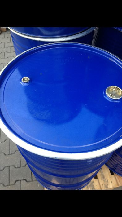 Beczka 200 l metalowa z deklem i obręczą