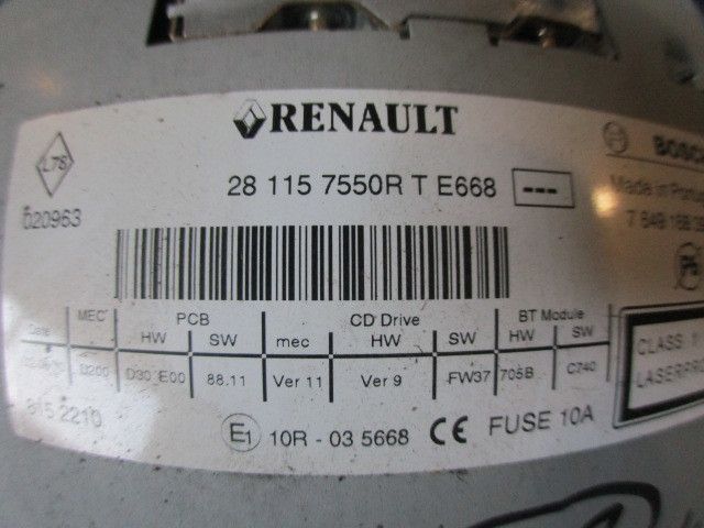 Rádio / auto-rádio RENAULT Megane III (BZ0_)