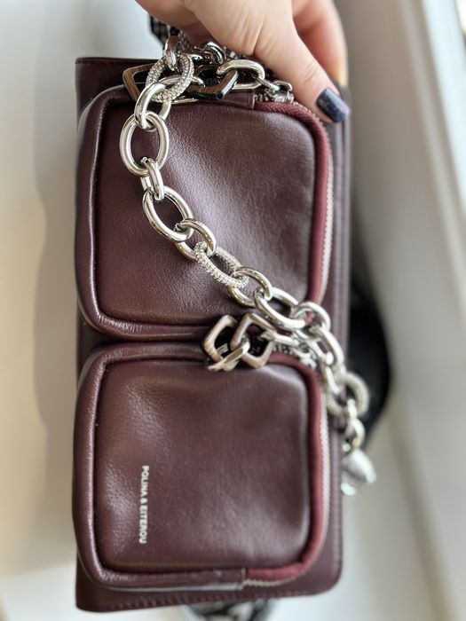 Шкіряна сумка- кросс боді