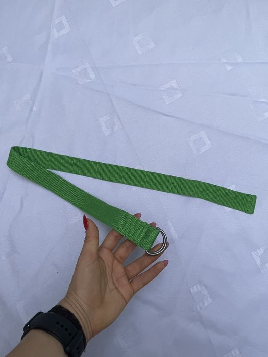 Pasek zielony parciany materialowy