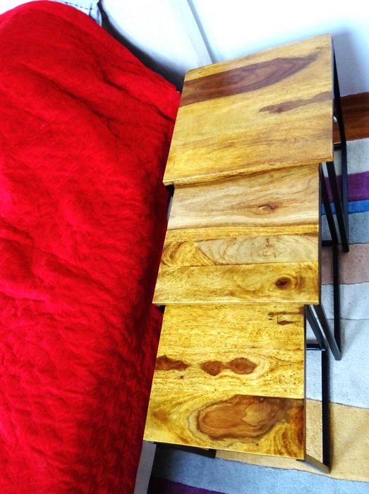 Modernistyczne szafki nocne ze stali nierdzewnej - styl LOFT