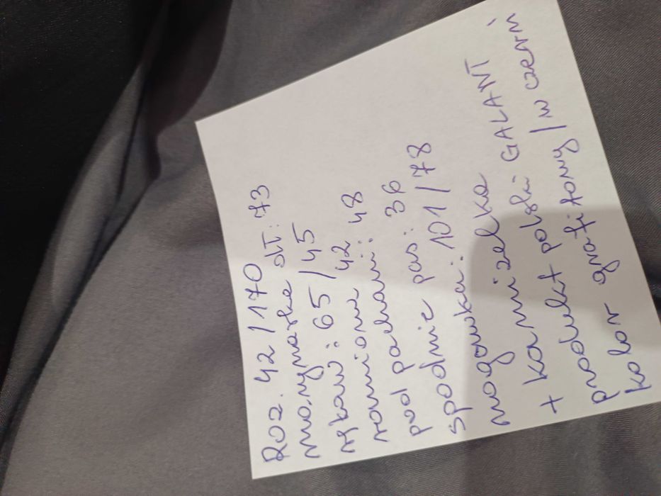 Garnitur z kamizelka