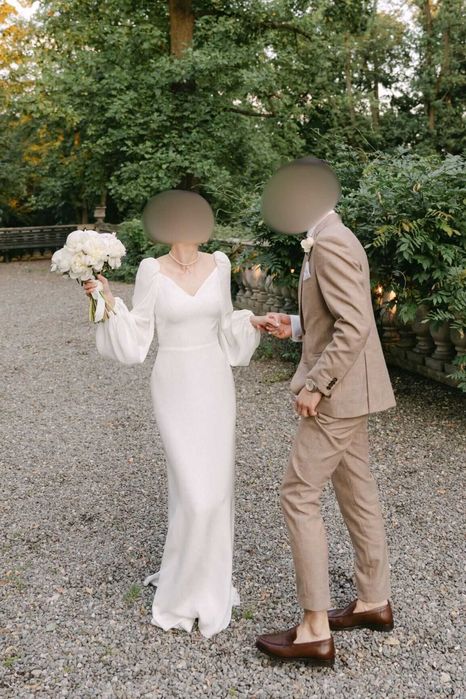 Jedwabna suknia ślubna Anna Kara